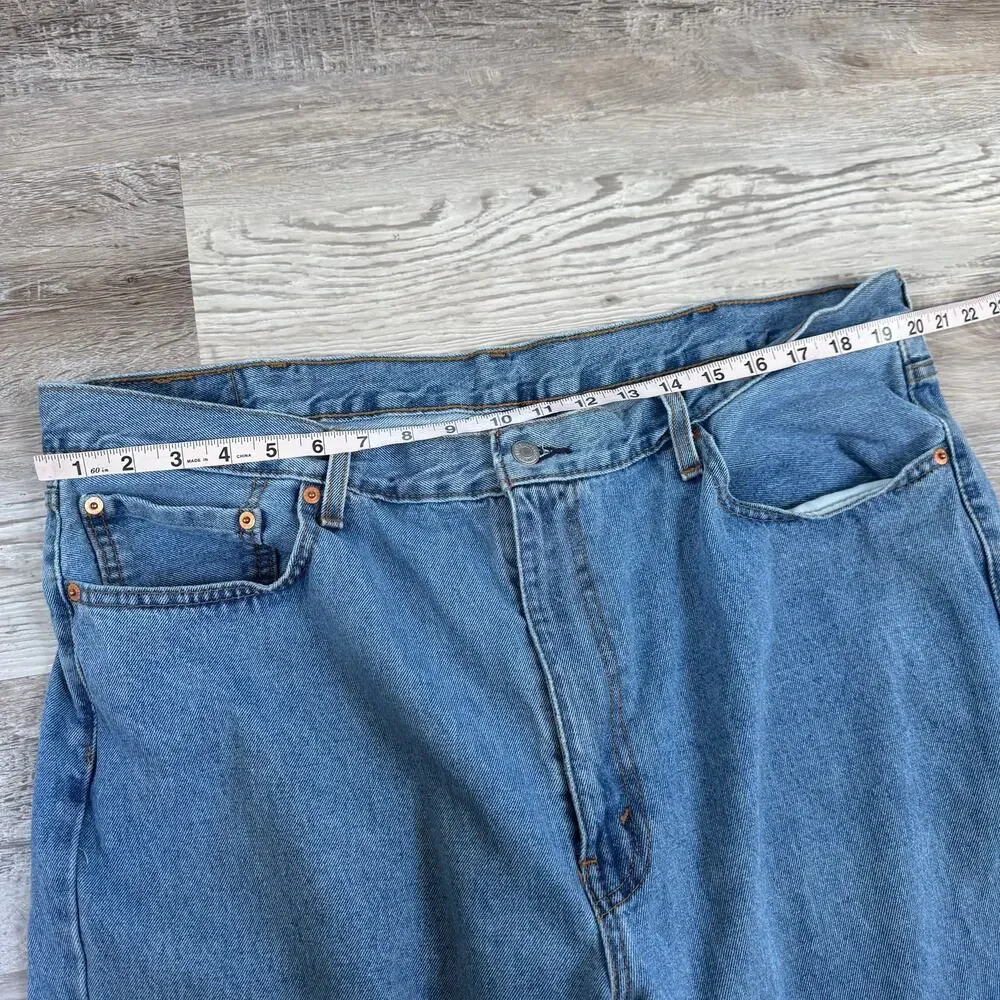 Levi’s 550 Jeans Blue Denim Relaxed Fit Dadcore Vintage Mens 42x30